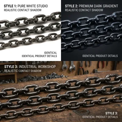 G80 Welded Chain 3/8" Grade 80 Galvanized Steel for Mining Quarry and Heavy Duty Towing