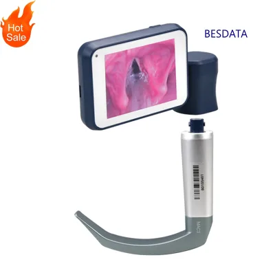 BESDATA Reusable Rigid Intubation Smart Digital Video Laryngoscopy Replacement Video Laryngoscope with Camera