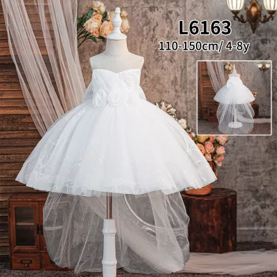 mk New Ballet BirthdayLight-Luxury Niche Host Evening Gown White Princess party wedding dress