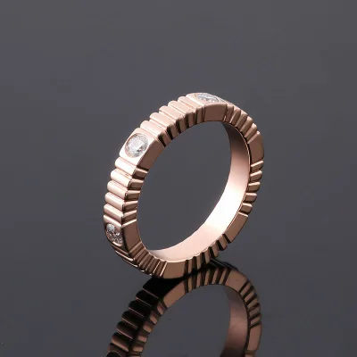 2025 Newest Style Round Brilliant Cut Lab Grown Diamond Wedding Ring Hand Make 10k Gold Rose Gold Plated Rings for Women and Men