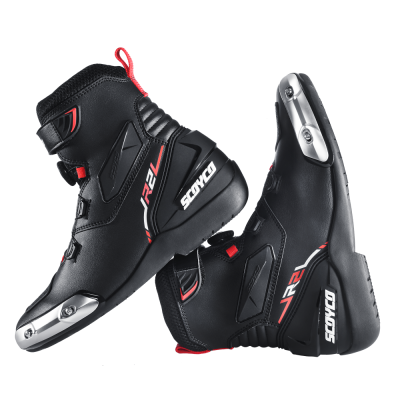 Outdoor Riding Moto Biker Shoes Vintage Race Car Off Road Motorcycle Riding Boots Outdoor Racer Motocross Motor Boots