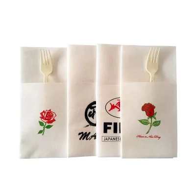 Rose Flower Pattern Airlaid Napkin Dinner Napkins From the Little Prince