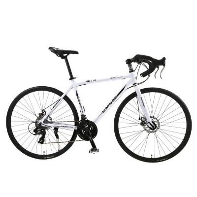 3 Road Bike 18 Speed Carbon Fiber Bicycle for Adult Disc Brake Carbon Fiber Front Fork of Aluminum Frame