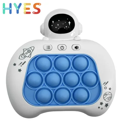 Huiye Spaceman Speed Push Game Indoor Fun Indoor Release Puzzle Quick Push Educational Playing Push Consoles for Squeeze Toys