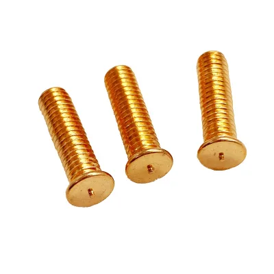 China Factory Steel Copper Plated Stud One Point Welding Screw