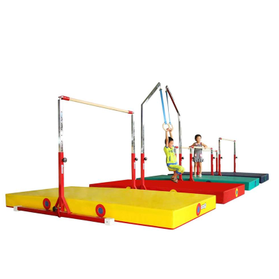 High Quality Standard Uneven Bar Gymnastics Ring Gymnastic Equipment Combination for Kids Training
