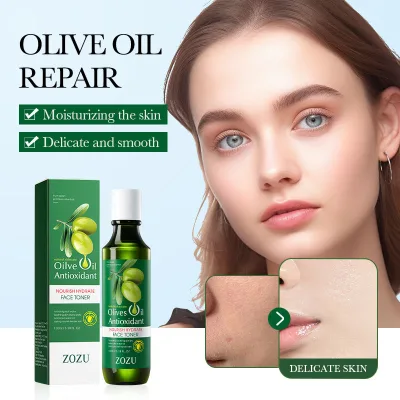 ZOZU Private Label Natural Whitening Olive Oil Toner Moisturizing Soothing Shrink Pores Facial Skin Care Face Toner
