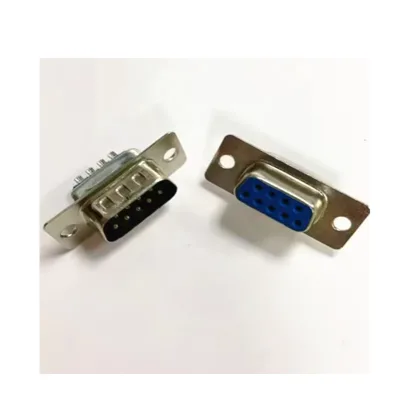 10PCS/LOT New RS232 Serial Port Connector DB9 Male and Female Socket/Plug Connector 9pin Copper RS232 COM Socket Adapter
