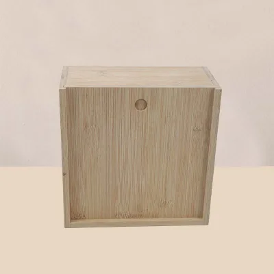Wholesale Small Customise Unfinished MDF Top Handmade Sliding Wooden Gift Packing Box for Storage Gifts Arts Crafts