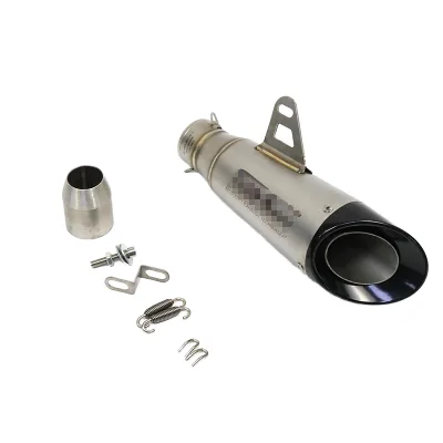 Stainless Steel Removable End Cap Motorcycle Exhaust System