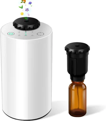 Portable USB Waterless Aromatherapy Essential Oil Diffuser for Home Hotel Car & Household Use-Rechargeable Electric Air Purifier