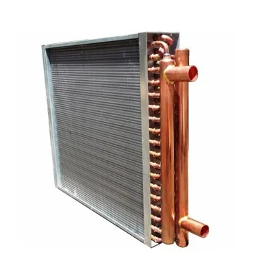 Water to Air Heat Exchanger for Outdoor Wood Furnace with Copper Tube Aluminum Fin Coil