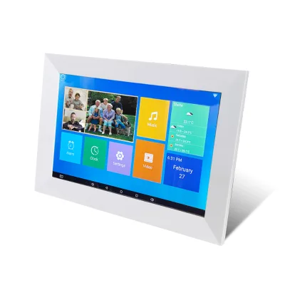 Wifi Cloud Digital Frame Features Multiple Functions Including Clock,Calendar,Image Slideshow
