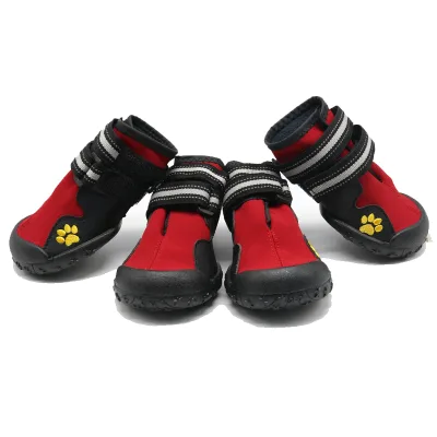 MK Luxury Cartoon Multi-Color Designer Pet Dog Shoes Custom Winter Waterproof Reflective Boots All-Season Solid Polyester