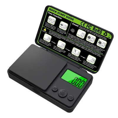Factory High Accuracy Micro Gram Powder Medicine Gold Reloading Scale 6 Units Tare0.01g Digital Jewelry Pocket Scale