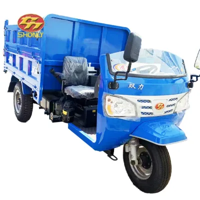 Hot Selling Shonly Hongtu 3 Wheel Diesel Tricycle Self-discharging 15-28 HP 49.8 km/h Cargo Tricycle for Transportation