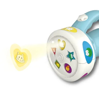 Montessori Explorer Color Musical Animal Torch Lamp Educational Flashlight Projector Kids D.J.Toys 18M+ No AAA Batteries