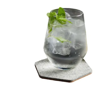 Hot Selling Felt Table Placemat Set / Leather Drink Coasters