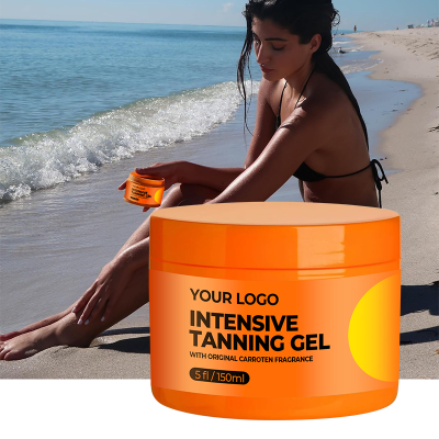 Wholesale Tanning Lotion Gel Natural Dark Suntan Intensive Tanning Sunbed Cream Organic Indoor Self Tanning Gel