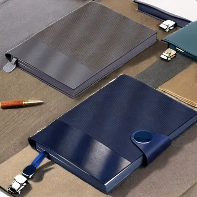 Durable Travel-Size A5 Notepad with PU Leather Cover & Thick Tear-Off Daisen Sheets Waterproof Design Writing Pad