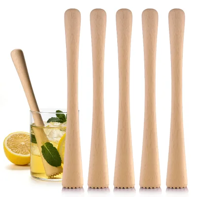 Syh2058 Beech Wood Cocktail Muddler Fruit Masher Lemon Crusher Bar Tool for Mojito Mint Juice Drink Mixing