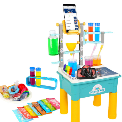Hot Kids Science Laboratory Teaching Aids Kit Educational Toys for Children Chemical Tools Table STEM Toys Funny Learning Toy