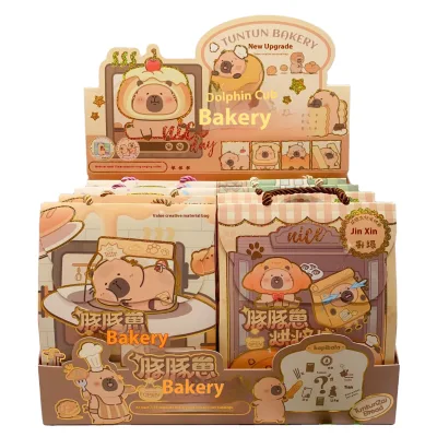 Large Capacity Gift Box Capybara Stationery Set Abundant Cute Back-to-school Gift Kit Pencil Case Study Stationery for Students