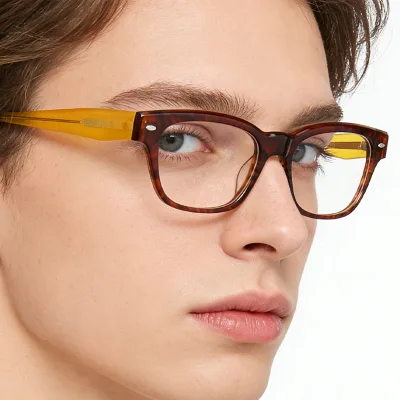 Benyi Newest Personality Trendy Reading Glasses Blue Light Protection Foldable Square Shape Unisex Eyeglass Frames