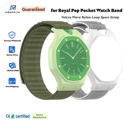 Wave Sport AP Strap Nylon Fabric Band for Royal Pop Watch Wristband Soft Woven Loop Band for Men Women