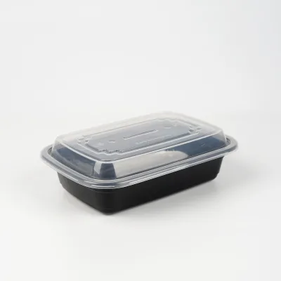 24OZ Takeaway Boxes clear pp Disposable Lunch Box Transparent Plastic Packaging Box with Lid