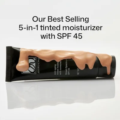 OEM ODM SPF45 Age-DefyingTinted Sunscreen Face Tinted Moisturizer 5 in 1 Skincare