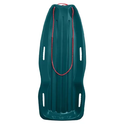 Kids Adults Cold Resistant Coating Hard Bottom Smooth Downhill Rides Plastic Snow Sled with Pull Rope