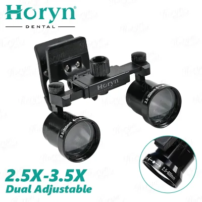 Horyn MBA7 2.5X-3.5X Dual Adjustable Clip-On Lens Barrel for Surgical Loupes
