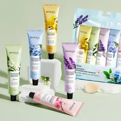 G BIOAQUA Mini Fruits Plant Hand Cream Lotion Set Lavender Jasmine Moisturizer Custom Korean Logo Wholesale