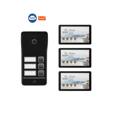 HHiwink 2K IP Intercom with Face Palm Recognition IC NFC 160° Wide Angle IP65 Waterproof 1-4 Apartments for Villa Security
