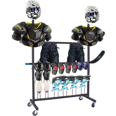 In Stock Modern Store Garage Gym Heavy Duty Hockey Gear Metal Storage Rack Dryer for Ice Hockey Sports Equipment Accessories