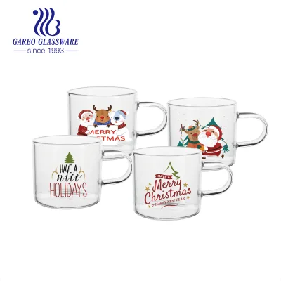 Single Wall Insulated 260ml Glass Coffee Mugs Espresso Tea Cups for Hot Cold Beverages Party-Friendly Drinking Glasses for