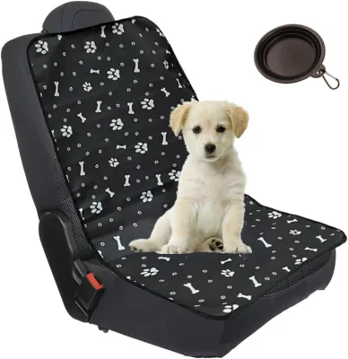 Wholesale Universal Fit Dog Cat Car Back Seat Protector Eco-Friendly Black Waterproof Scratchproof Nonslip With One Bowl