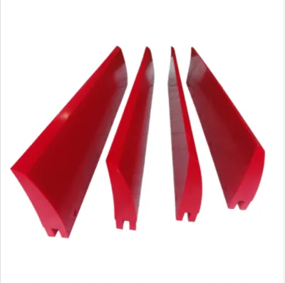 OEM 80-90A Hardness Conveyor Belt Pu Scraper Blade Cleaner Follow Drawing