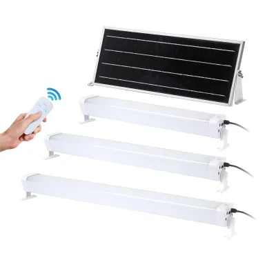 Boyid Solar Led Tri-proof Light with PIR Sensor Outdoor Led Batten IP65 with Remote Controller Water Proof Solor Light
