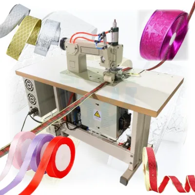 Hot Selling Ultrasonic Satin Ribbon Making Machine Non Woven Edge Banding Machine Edge Tape Wrapping Machine for Sale