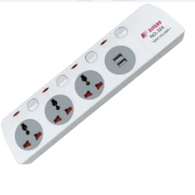 Plastic Kichen Cabinet Strip Light Clips Tabletop Extension Socket/power Strip Usb Weatherproof Power Socket