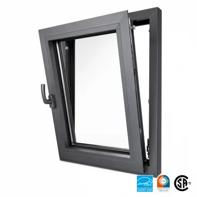 Smooth Dual Operation Tilt and Turn Aluminum Window Stable Swing Structure Without Jamming Over Years