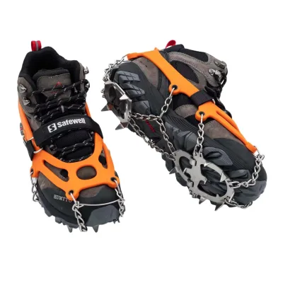 Anti Slip Ice Gripper Ice Snow Traction Cleats Hiking Crampons for Running on Ice