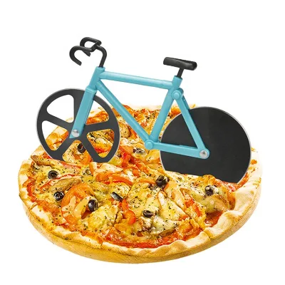 7.5cm Stainless Steel Pizza Cutter Wheel Custom Logo Metal Pizza Wheel Cutter Bike Pizza Cutter