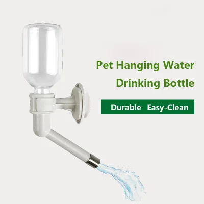 Pet Hanging Water Dispenser Drinker Fountain Feeding Cage Bottle for Dogs and Cats