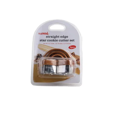 Good Quality Multicolor Kitchen Accessories Customized Logo Acceptable Plastic Cookie Cutter Set