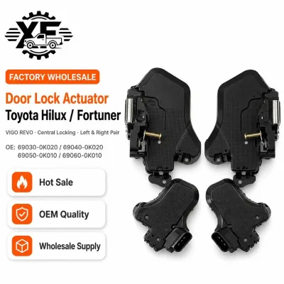 Factory Wholesale Door Lock Actuator for Toyota Hilux VIGO REVO Fortuner KUN25 GUN125 69030-0K020 69040-0K020 69050-0K010