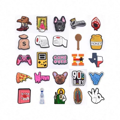 Wholesale Popular Hot Selling Bunny PVC Rubber Clog Shoe Charms Designer Women Sandal Charms Shoe Decoration for Kids Gift
