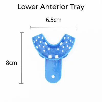 High Precision Dental Impression Trays for Alginate Silicone Material Medical Grade Plastic Dental Tray for Impression